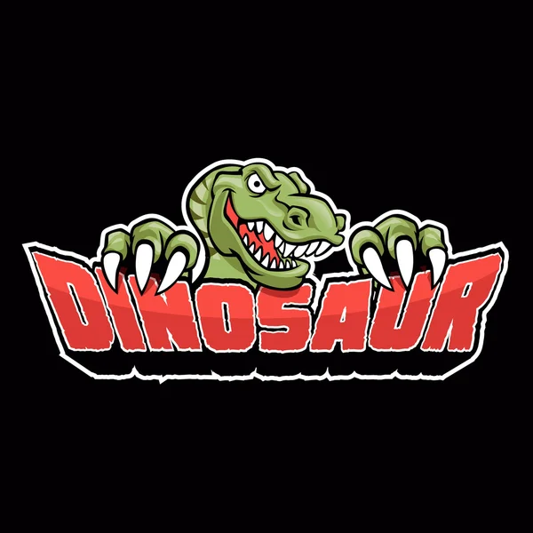 Dinosaurier-Maskottchen .dinosaur Vektor .dinosaurier Illustration  — Stockvektor